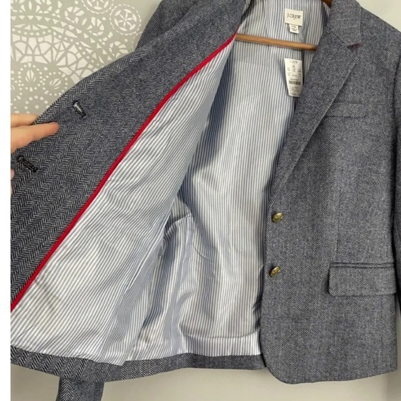 New Herringbone wool-blend schoolboy‎ blazer - Picture 5 of 8